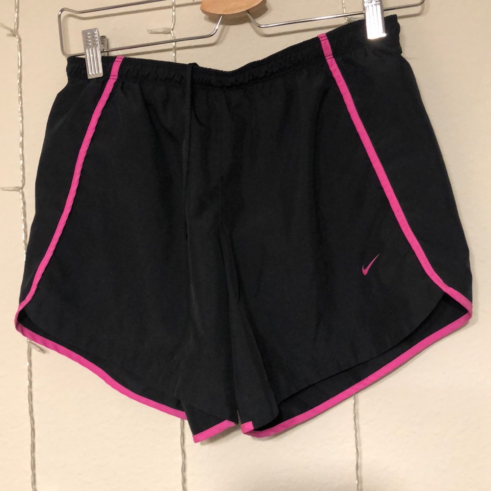 Nike *Youth* Black and Pink Running Shorts
